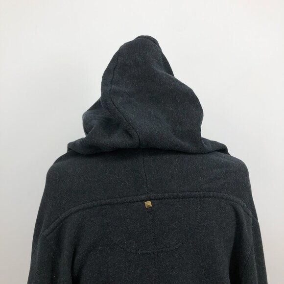 Wilfred Aritzia charcoal  grey Rousseau cocoon hooded cardigan zipper pockets - Picture 9 of 16